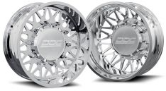 DDC Wheels 265-22-24PL-AS The Mesh Forged 22x8.25 8x200 Polished SS Front Dually Wheels for Ram 3500