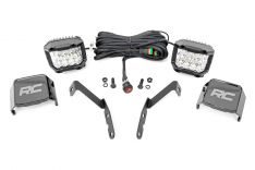 LED Light - Ditch Mount - 3" OSRAM - Wide - Chevy 1500 & Chevy/GMC 2500HD/3500HD (07-14)