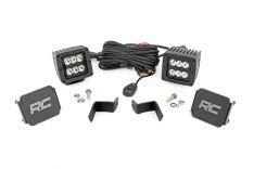 LED Light - Ditch Mount - 2" Black Pair - Spot - Ford F-150 (15-23)/F-150 Lightning (2022)