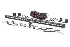 LED Light - Grille Mount - 10" Black Slimline Pair - Ford F-150 (18-20)