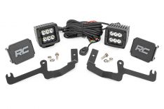 LED Light - Ditch Mount - 2" Black Pair - Spot - Chevy Silverado 1500 (19-23)