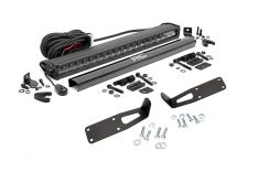 LED Light - Bumper Mount - 20" Black Single Row - Ram 2500 (10-18)