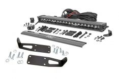 LED Light - Bumper Mnt - 20" Black Single Row - White DRL - Ram 2500 (10-18)