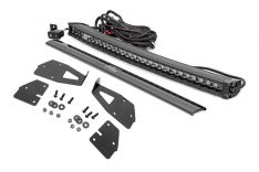 LED Light - Grille Mount - 30" Black Single Row - White DRL - Ford Raptor (17-20)