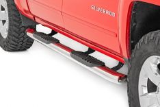 Oval Steps - Stainless - Crew Cab - DEF Tank - Chevy/GMC 1500/2500HD/3500HD (07-19)