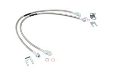 Brake Lines - Stainless - FR - 4-6" Lift - Jeep Cherokee XJ (84-01)/Wrangler TJ (97-06)