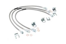 Jeep Front & Rear Stainless Steel Brake Lines - 4-6in Lifts (XJ/YJ/TJ)