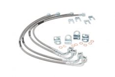 Brake Lines - Stainless - FR & RR - 4-6 Inch Lift - Jeep Wrangler JK (07-18)