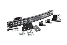 LED Light - Bumper Mount - 40" Black Dual Row - Ford Super Duty (11-16)