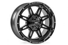 Rough Country 94 Series Wheel - One-Piece - Matte Black - 20x10 - 8x170 - -18mm