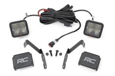 LED Light - Ditch Mount - 2 " Spectrum Pair - Spot - Chevy 1500 and Chevy/GMC 2500HD/3500HD (07-14)